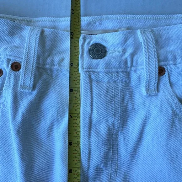 Levis Premium White Wedgie Jeans Sz 26 - Picture 8 of 9